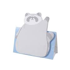 Fuji Paper Kutsuwa Hi! Sticky Notes - Raccoon