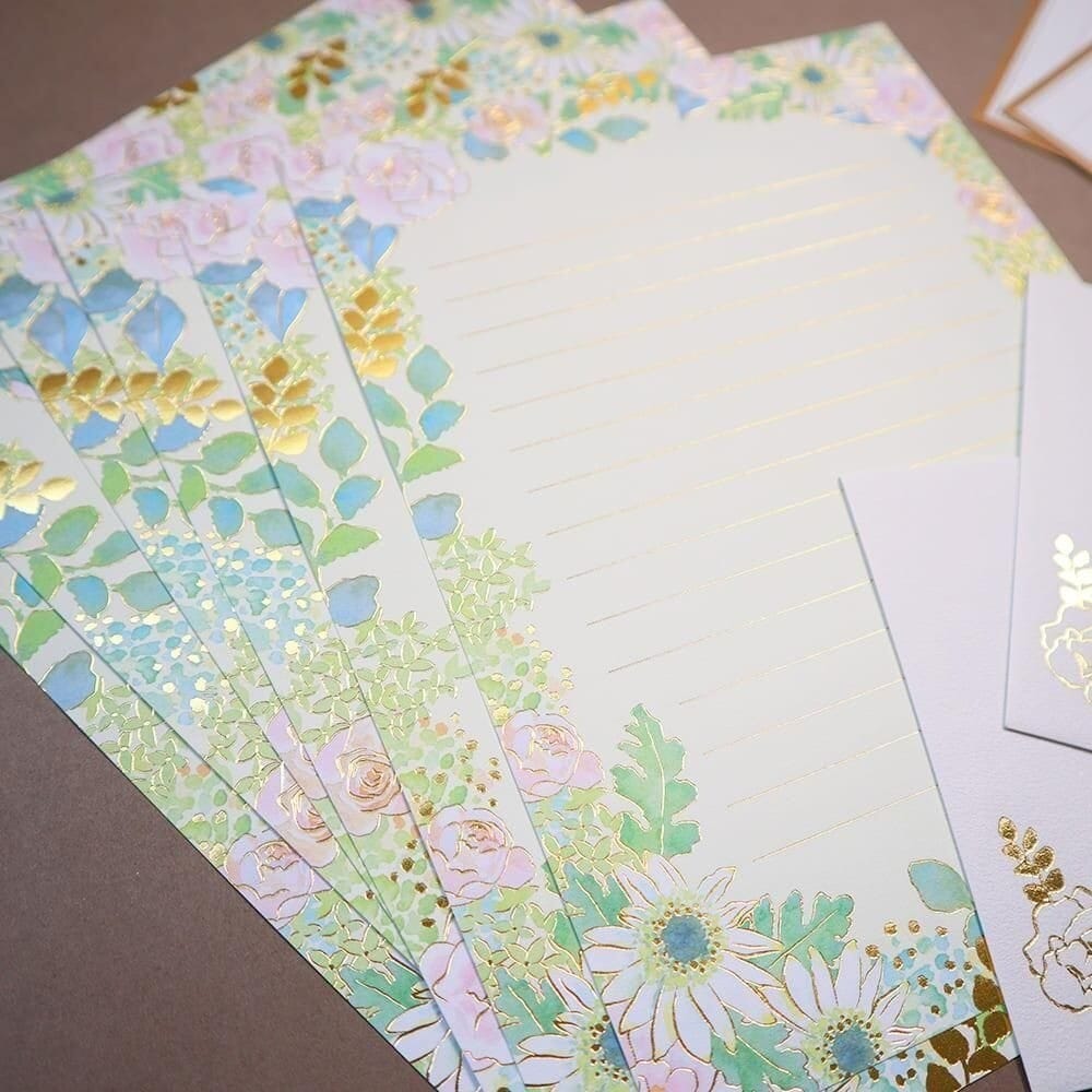 Fuji Paper Letter Writing Set - Flowers