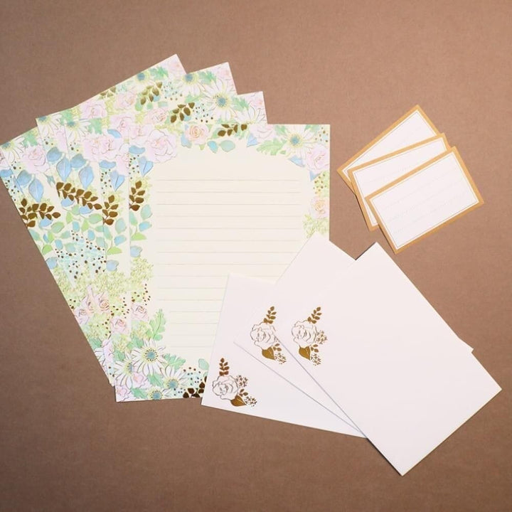 Fuji Paper Letter Writing Set - Flowers