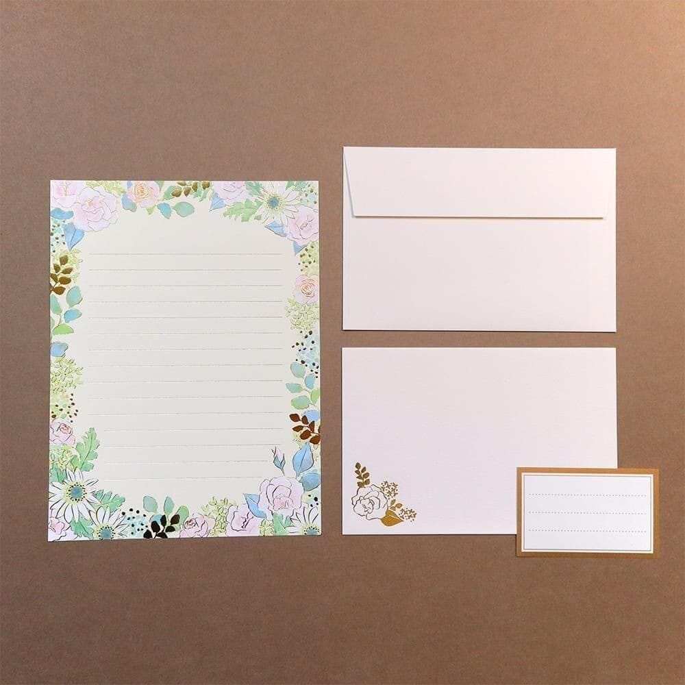 Fuji Paper Letter Writing Set - Flowers