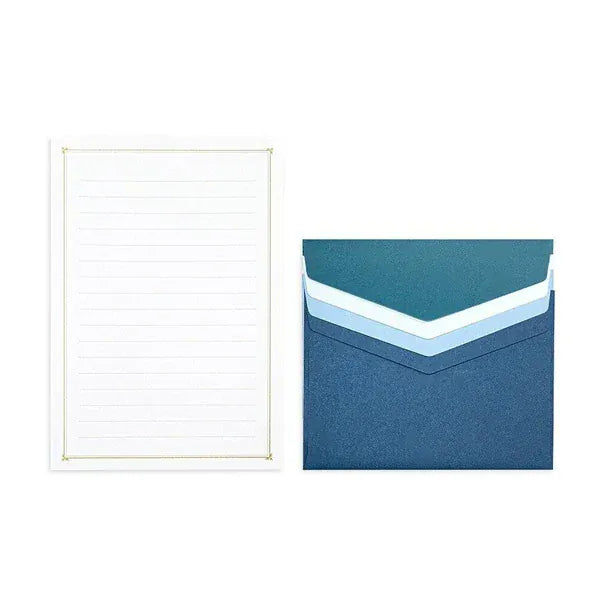 Fuji Paper Letter Writing Set - Frames Navy