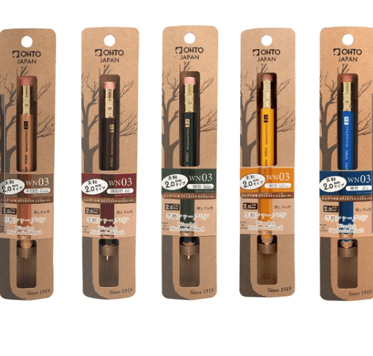 Fuji Paper OHTO Mechanical Pencil 2.0mm – Wooden Barrel