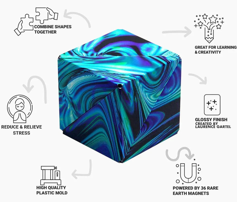 Fun In Motion Gifts Shashibo Artist Series feat. Laurence Gartel - Mystic Ocean | Fun in Motion Toys