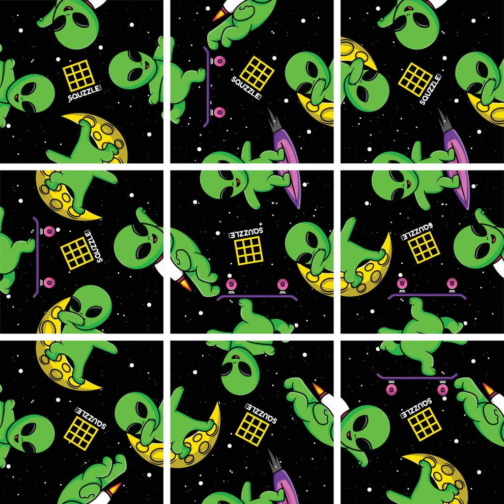 Fun Squared Games Puzzle Aliens Squzzle Puzzle | Fun Squared Games