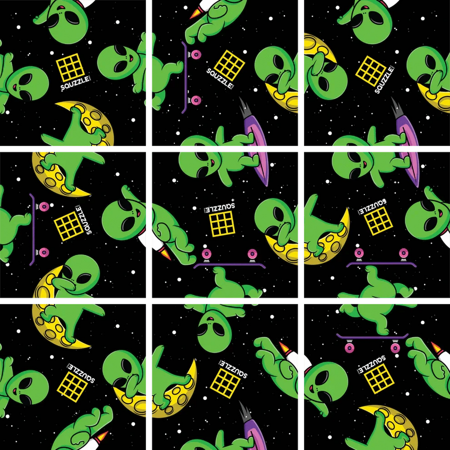 Fun Squared Games Puzzle Aliens Squzzle Puzzle | Fun Squared Games