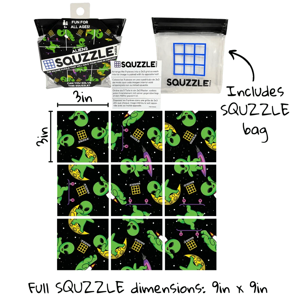 Fun Squared Games Puzzle Aliens Squzzle Puzzle | Fun Squared Games