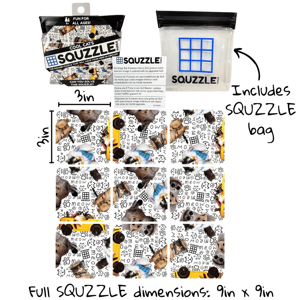Fun Squared Games Puzzle Cool Cats Squzzle Puzzle | Fun Squared Games