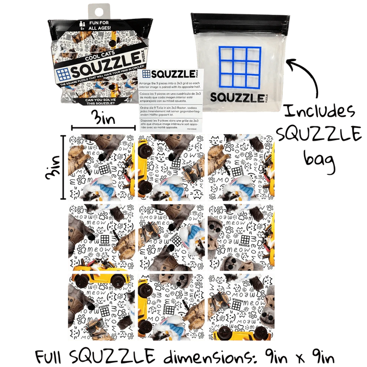 Fun Squared Games Puzzle Cool Cats Squzzle Puzzle | Fun Squared Games
