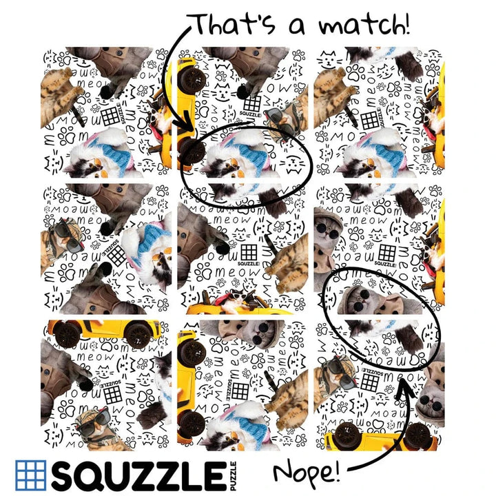 Fun Squared Games Puzzle Cool Cats Squzzle Puzzle | Fun Squared Games