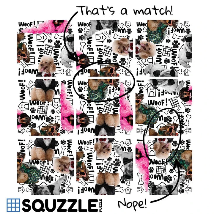 Fun Squared Games Puzzle Dapper Dogs Squzzle Puzzle | Fun Squared Games