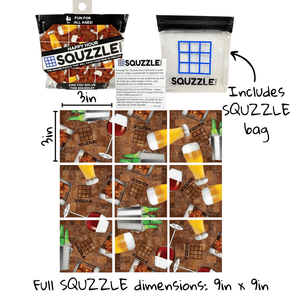 Fun Squared Games Puzzle Happy Hour Squzzle Puzzle | Fun Squared Games