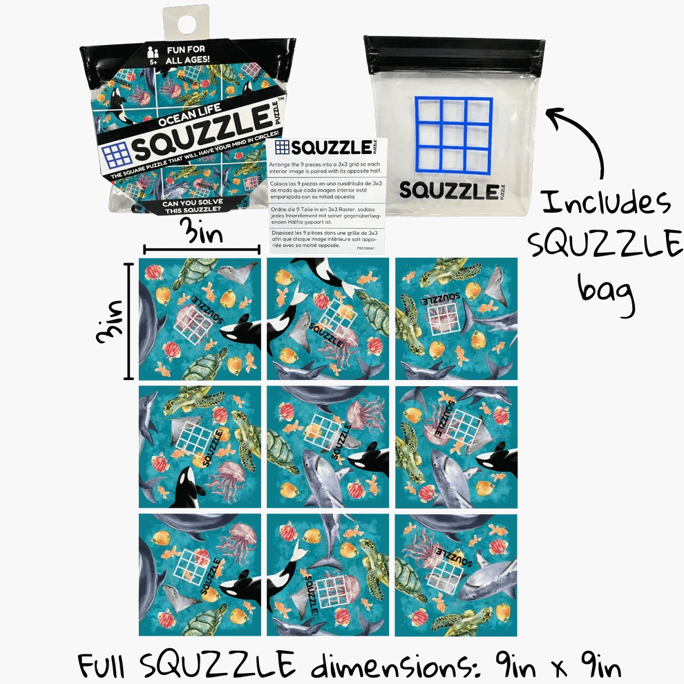 Fun Squared Games Puzzle Ocean Life Squzzle Puzzle | Fun Squared Games