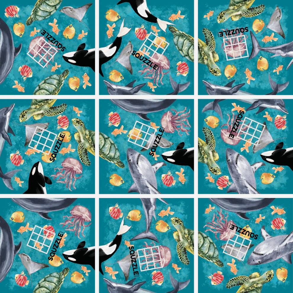 Fun Squared Games Puzzle Ocean Life Squzzle Puzzle | Fun Squared Games