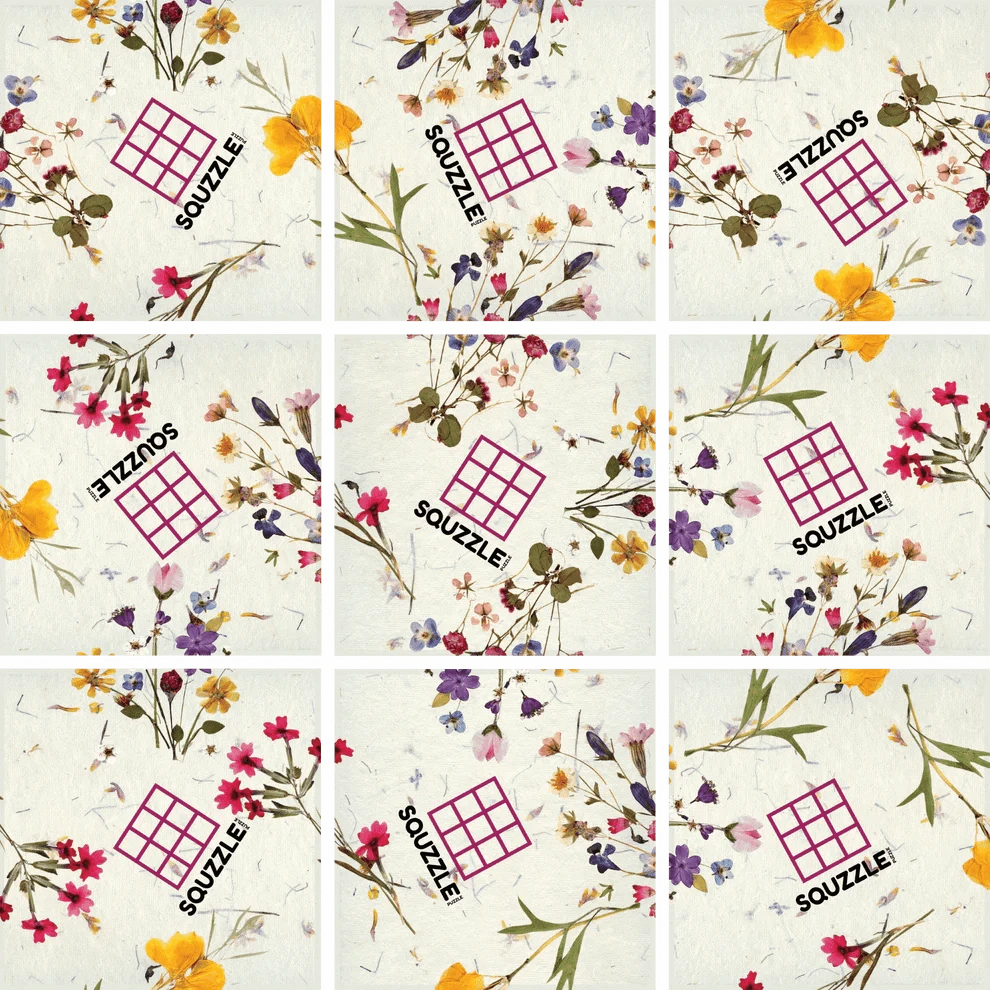 Fun Squared Games Puzzle Pressed Flowers Squzzle Puzzle | Fun Squared Games