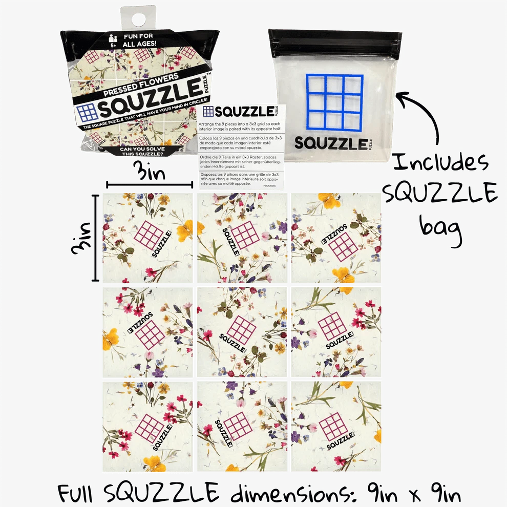Fun Squared Games Puzzle Pressed Flowers Squzzle Puzzle | Fun Squared Games