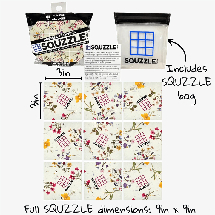 Fun Squared Games Puzzle Pressed Flowers Squzzle Puzzle | Fun Squared Games