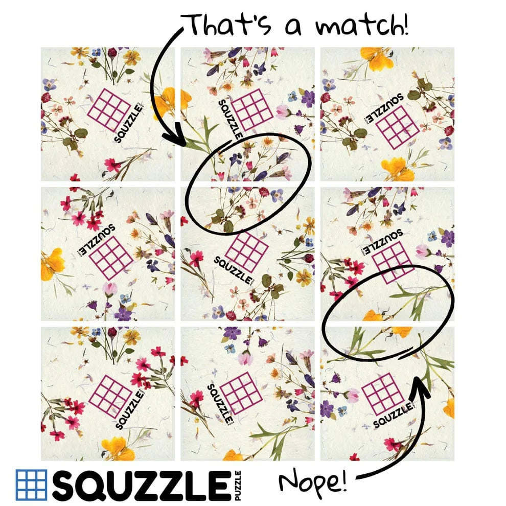 Fun Squared Games Puzzle Pressed Flowers Squzzle Puzzle | Fun Squared Games