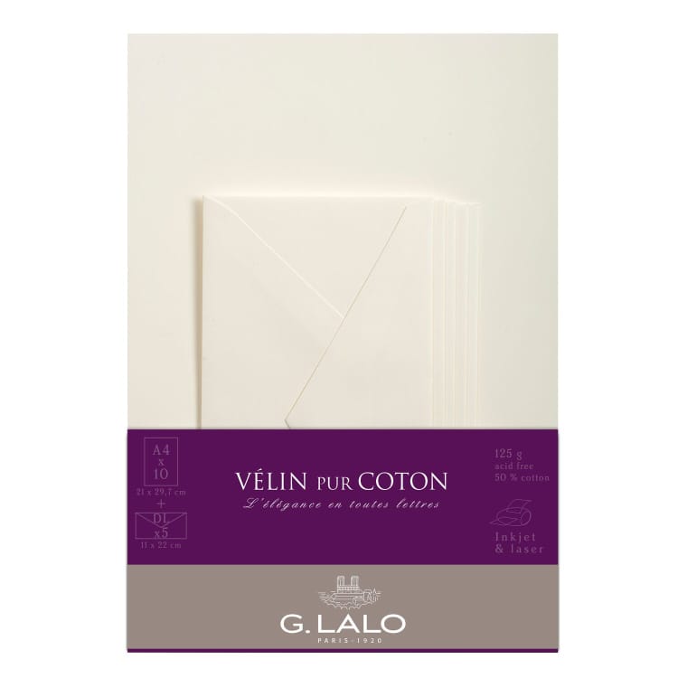 G. Lalo Paper Vélin pur Coton Correspondence Set
