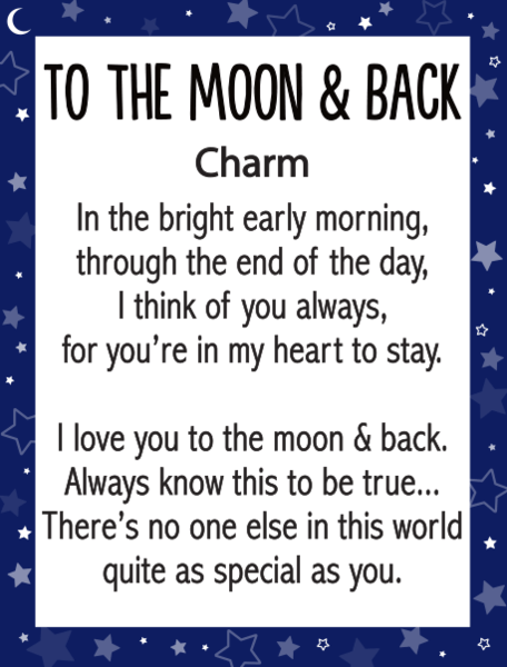 Ganz Gifts I Love You to the Moon and Back Charm