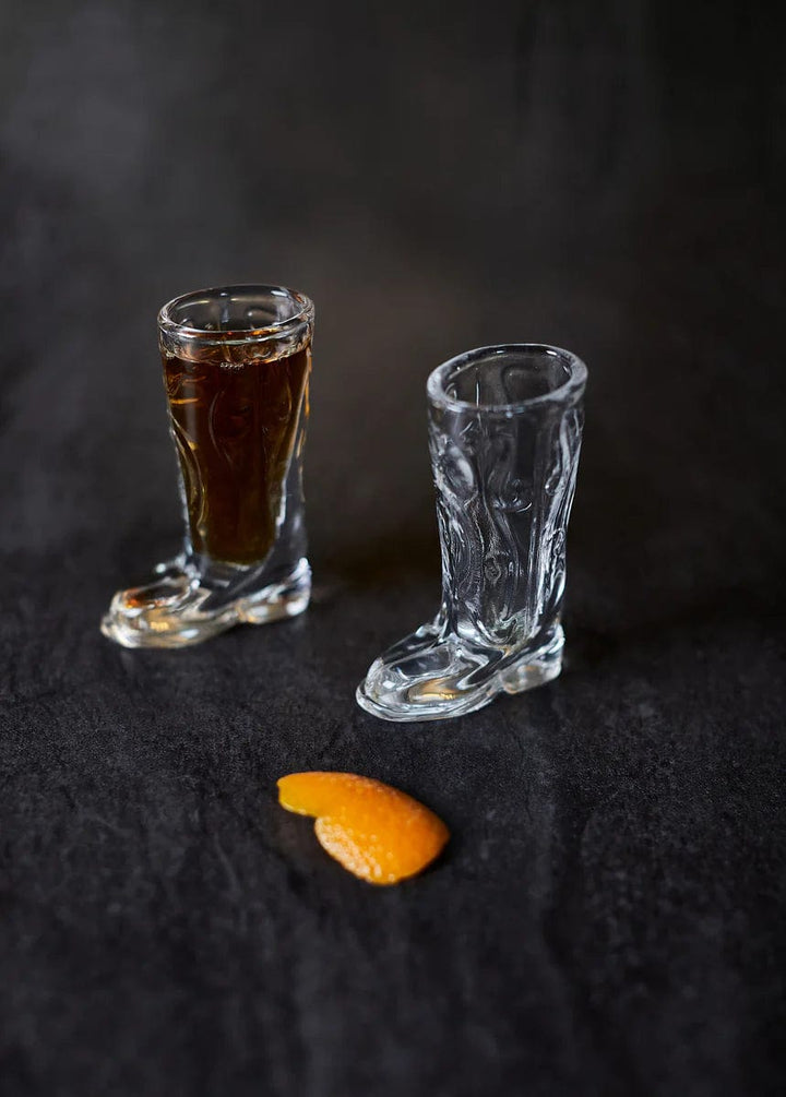 Gentlemen's Hardware Men's gifts Set of 2 Cowboy Boot Shot Glasses