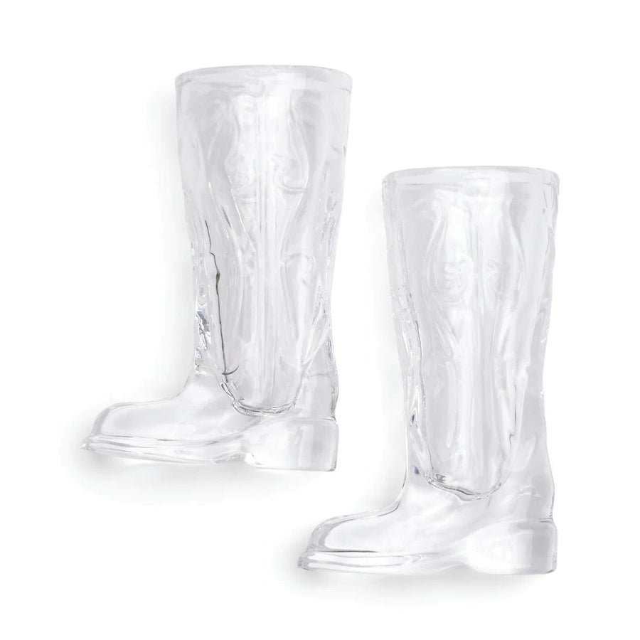 Gentlemen's Hardware Men's gifts Set of 2 Cowboy Boot Shot Glasses