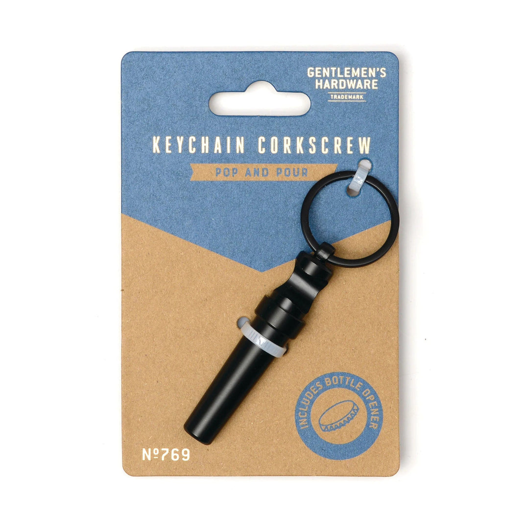Gentlemen's Hardware Tool Keychain Corkscrew