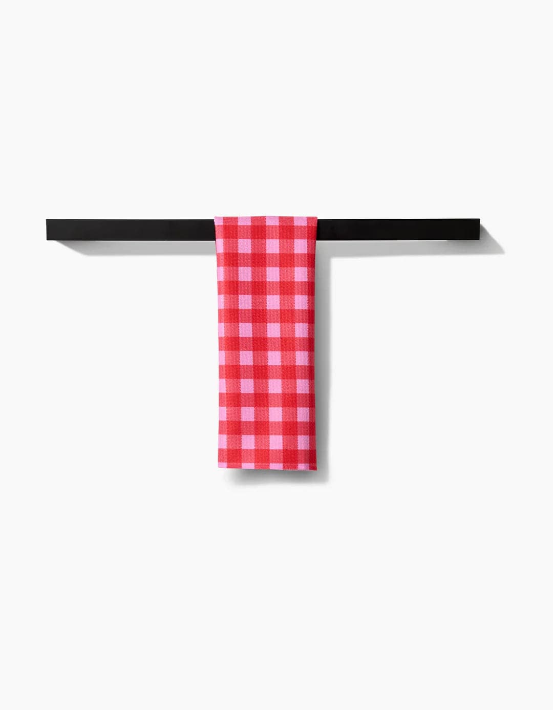 Geometry Bar Towel Cherry Gingham Bar Towel