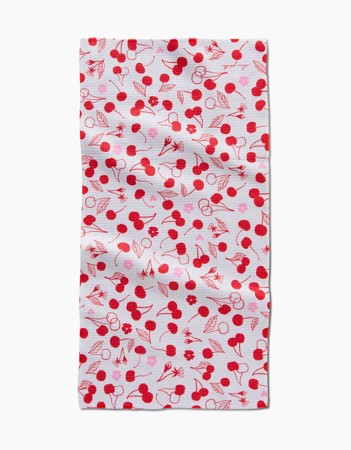 Geometry Bar Towel Cute Cherry Bar Towel