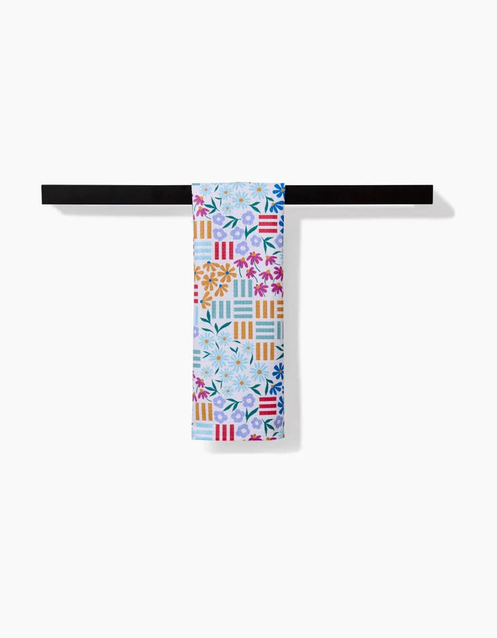 Geometry Bar Towel Floral Garden Bar Towel