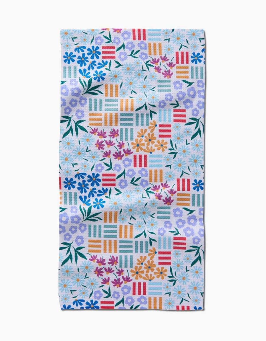 Geometry Bar Towel Floral Garden Bar Towel