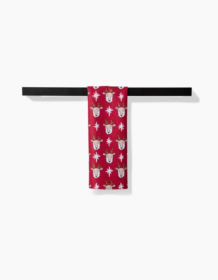 Geometry Bar Towel Reindeer Star Bar Towel