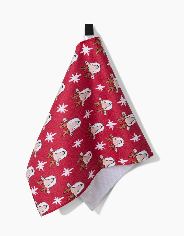 Geometry Bar Towel Reindeer Star Bar Towel