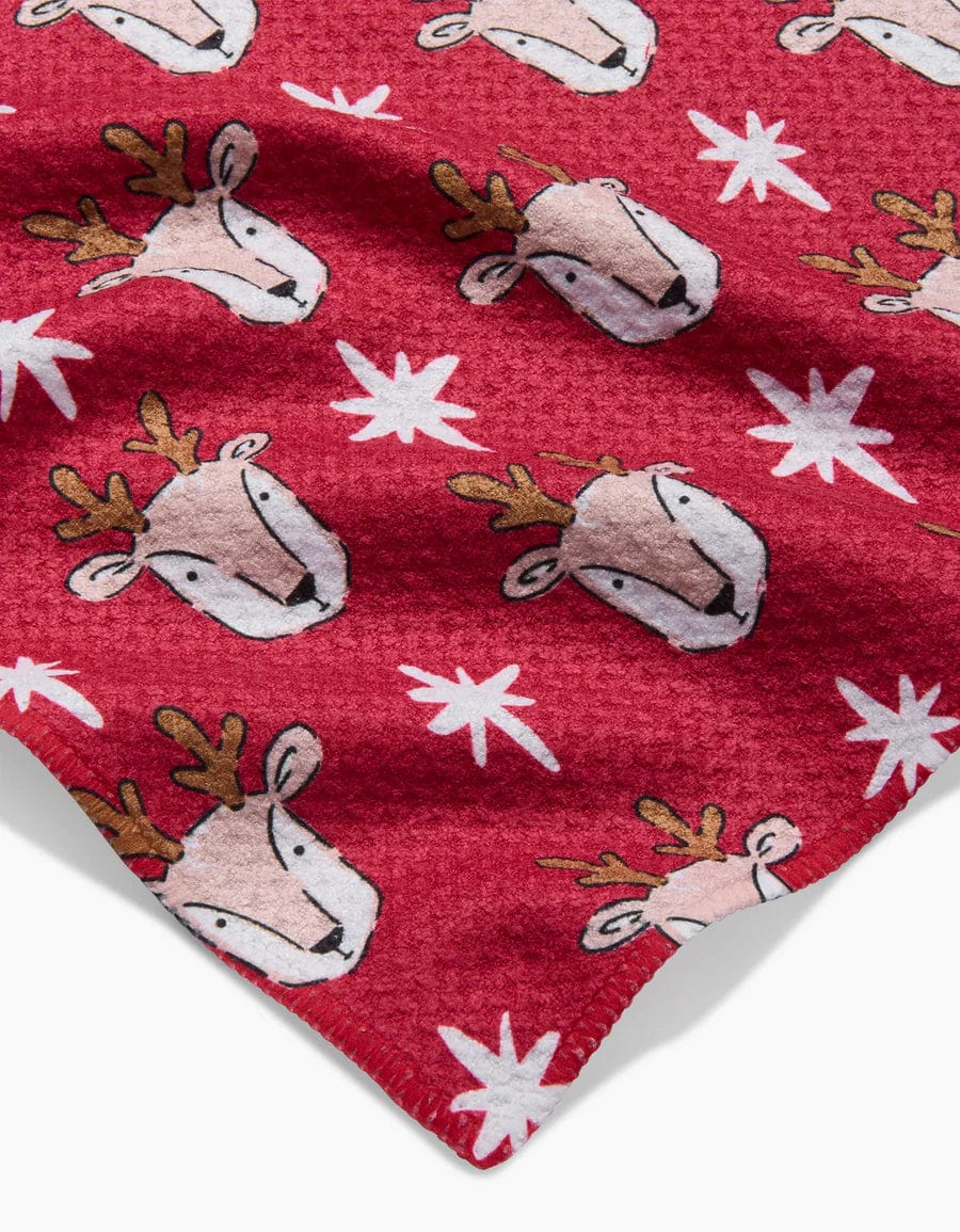 Geometry Bar Towel Reindeer Star Bar Towel