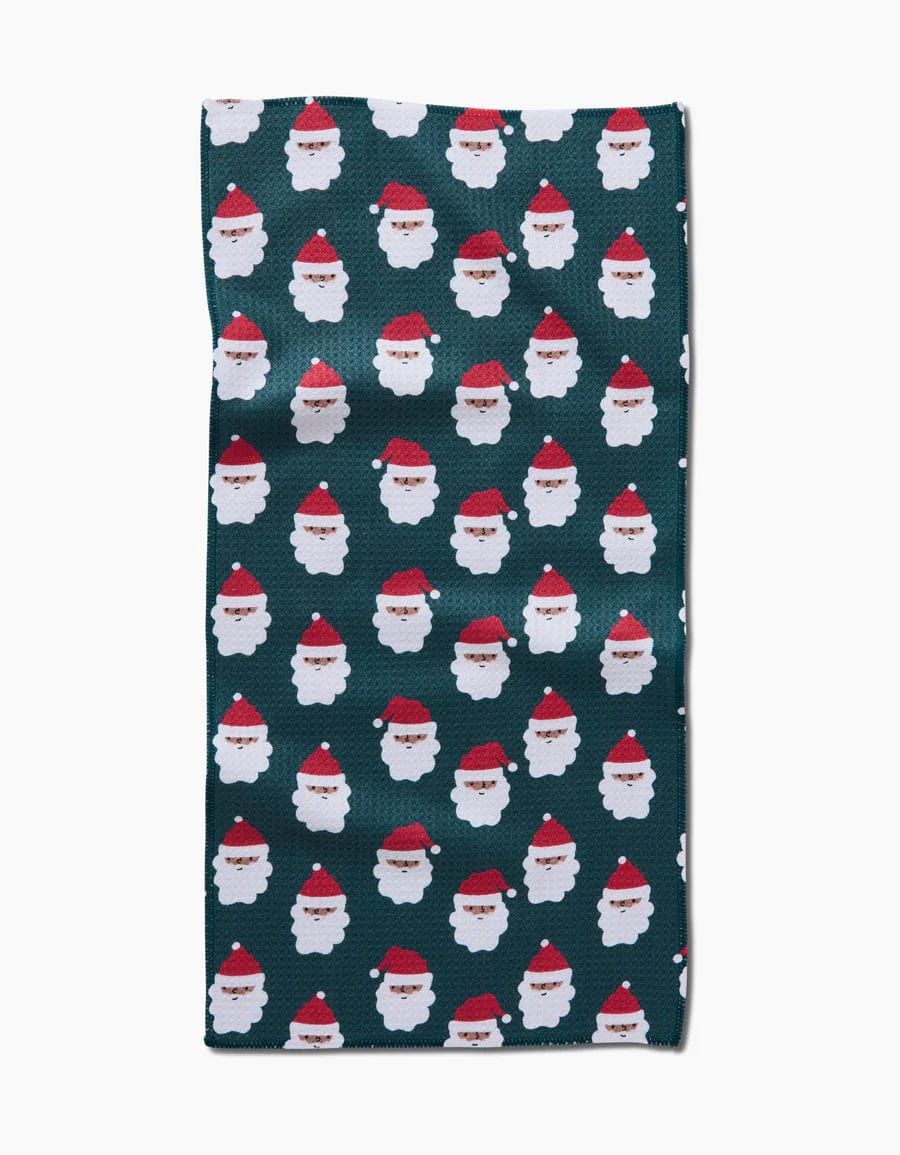 Geometry Bar Towel Santa Santa Bar Towel