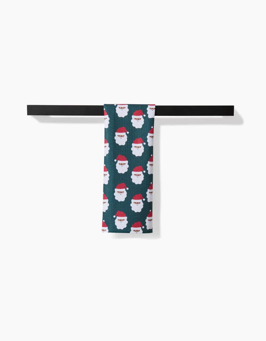 Geometry Bar Towel Santa Santa Bar Towel