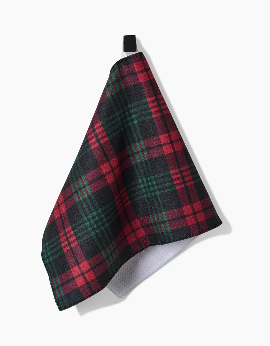 Geometry Bar Towel Very Merry Plaid Bar Towel