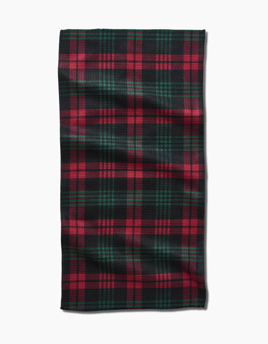 Geometry Bar Towel Very Merry Plaid Bar Towel