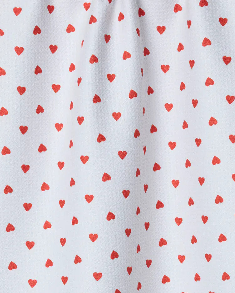 Geometry Holiday Baby Hearts Tea Towel
