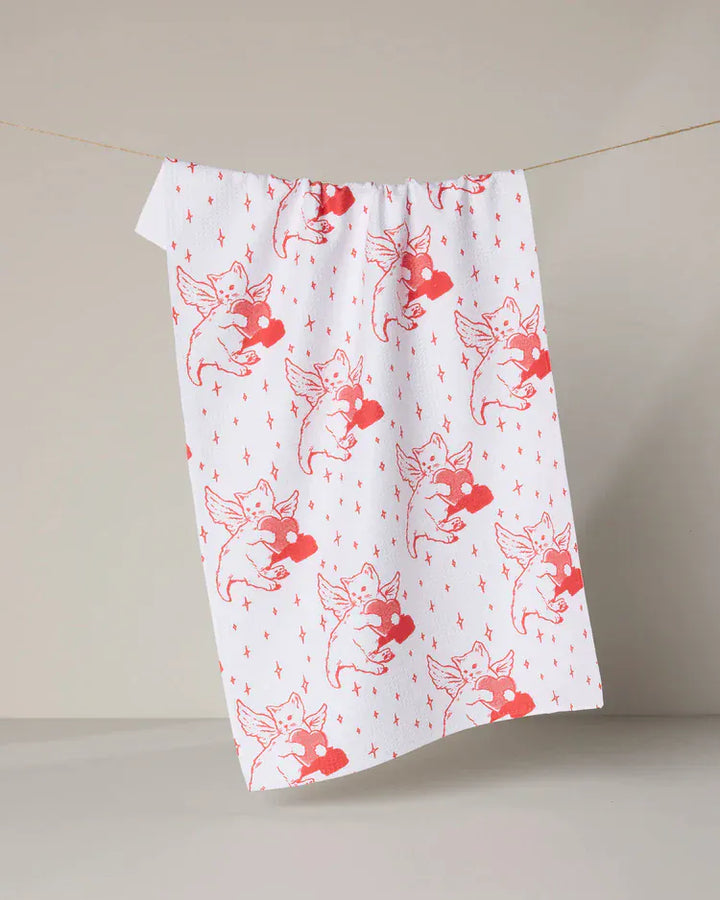 Geometry Holiday Best Interest Tea Towel