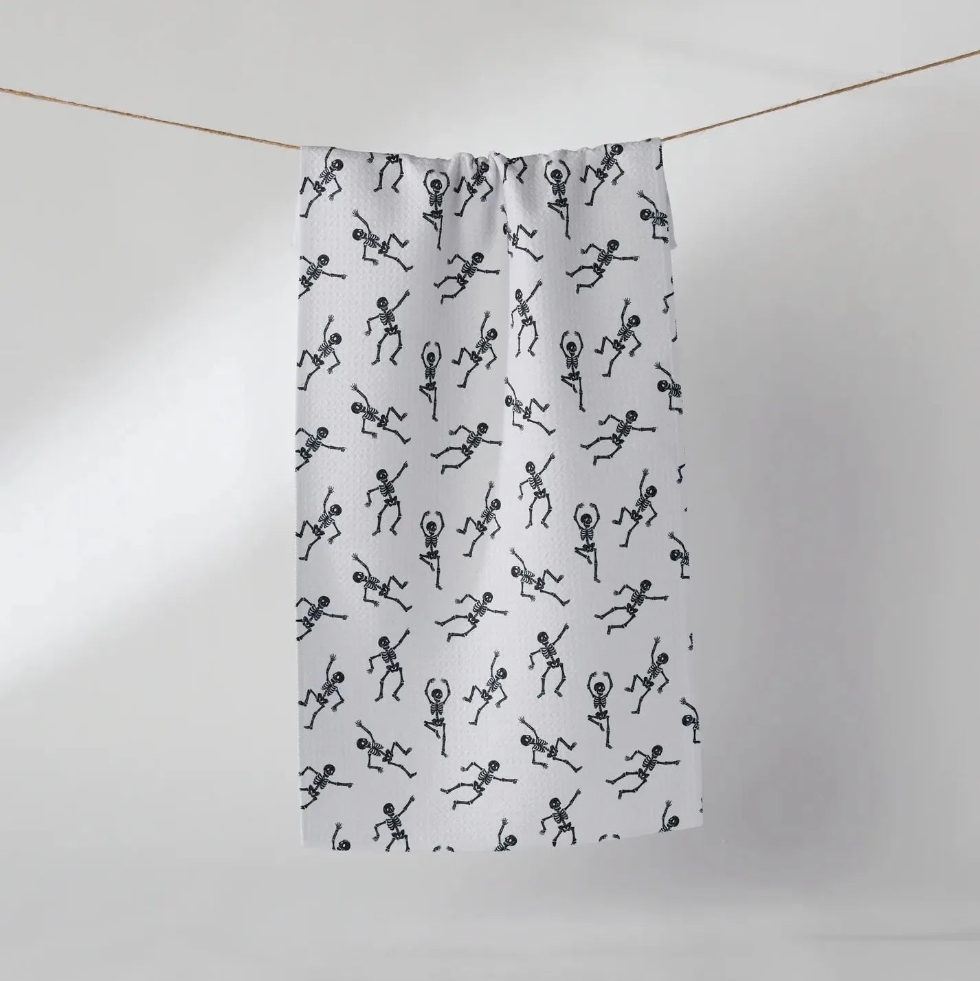 Geometry Holiday Bone Jamboree White Bar Towel