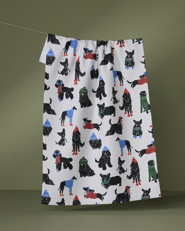 Geometry Holiday Dogue Magazine Tea Towel
