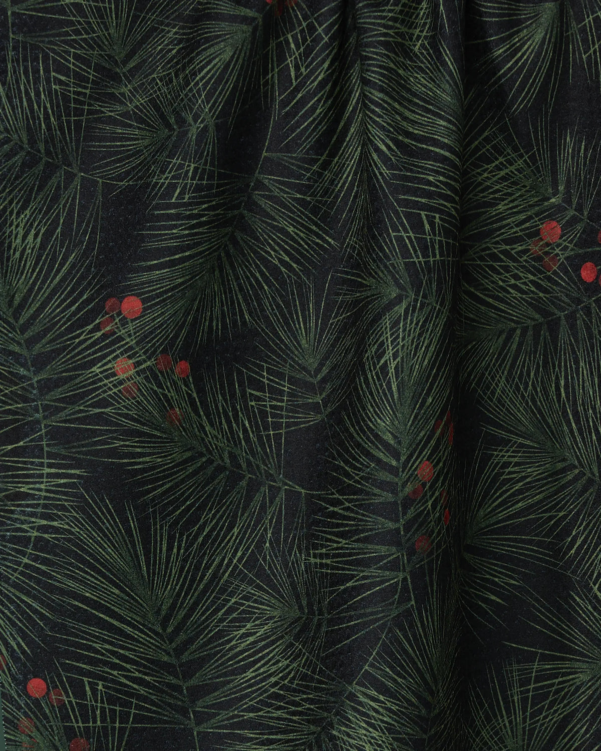 Geometry Holiday Evergreen Pine Tea Towel