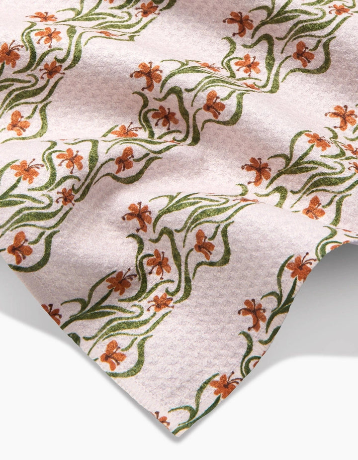 Geometry Holiday Floral Fall Stripe Bar Towel