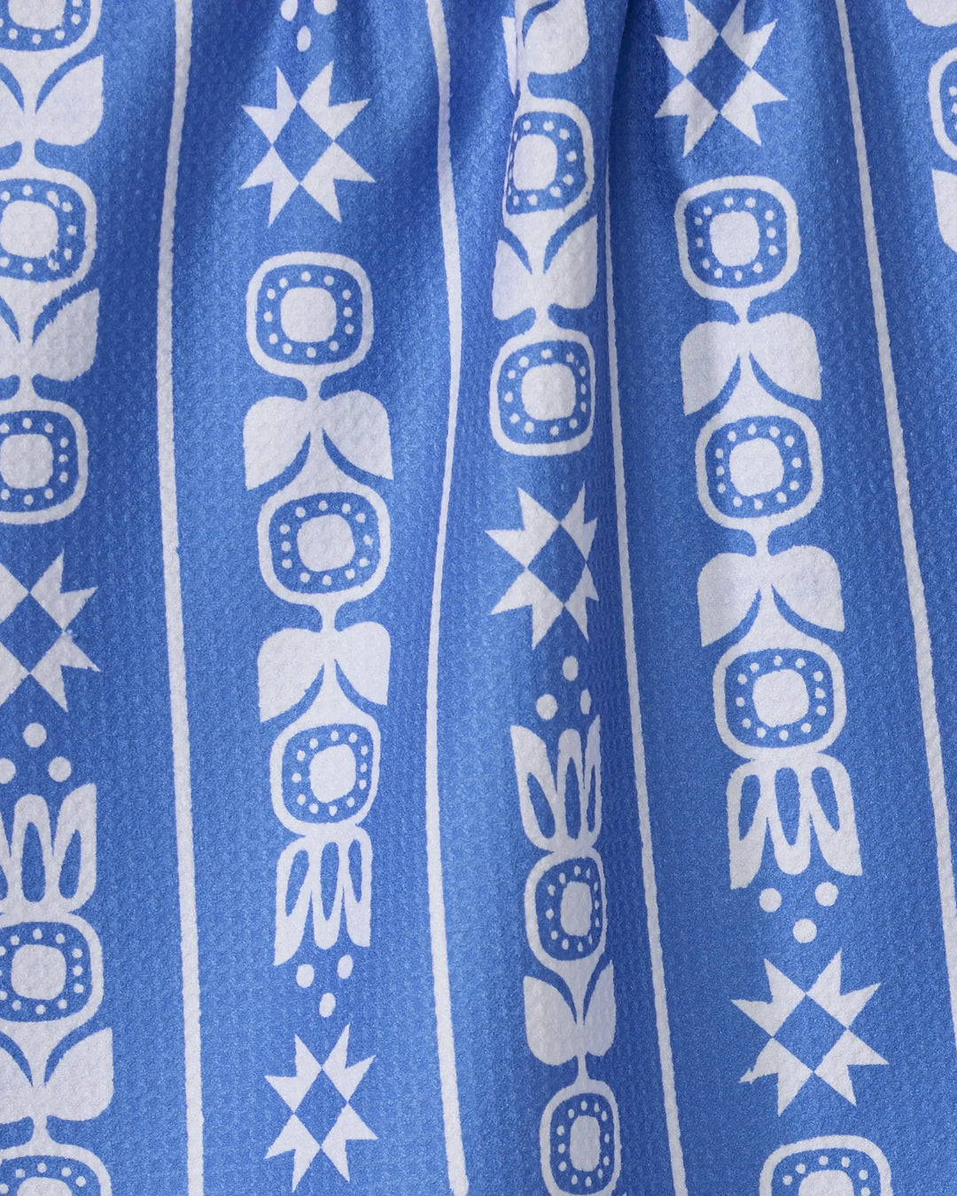 Geometry Holiday Frosted Floral Tea Towel