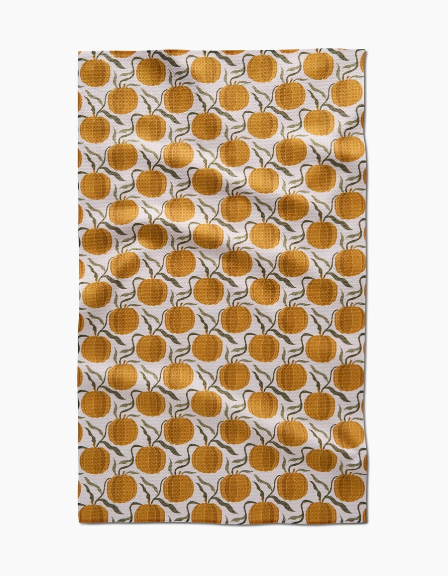 Geometry Holiday Hearth and Vine Tea Towel