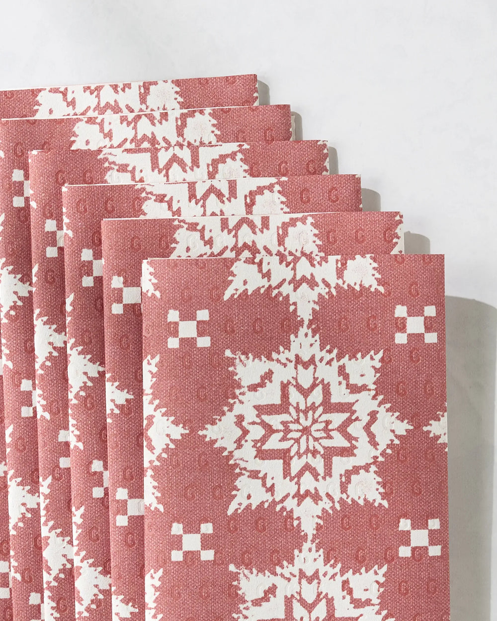 Geometry Holiday Not Paper Towels - Iceflower Red