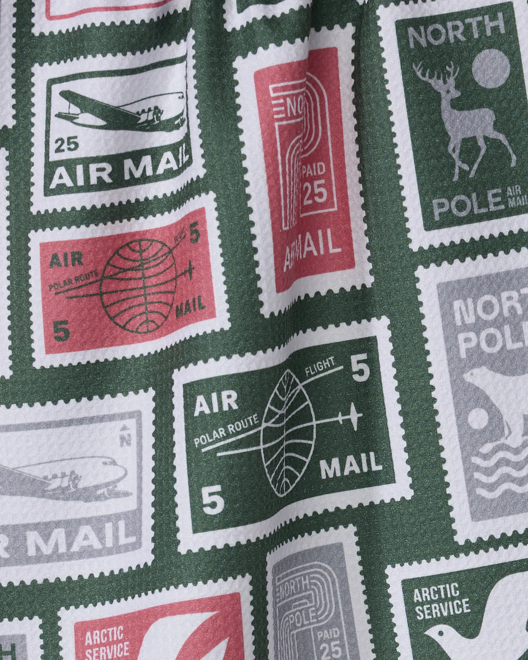 Geometry Holiday Polar Post Tea Towel