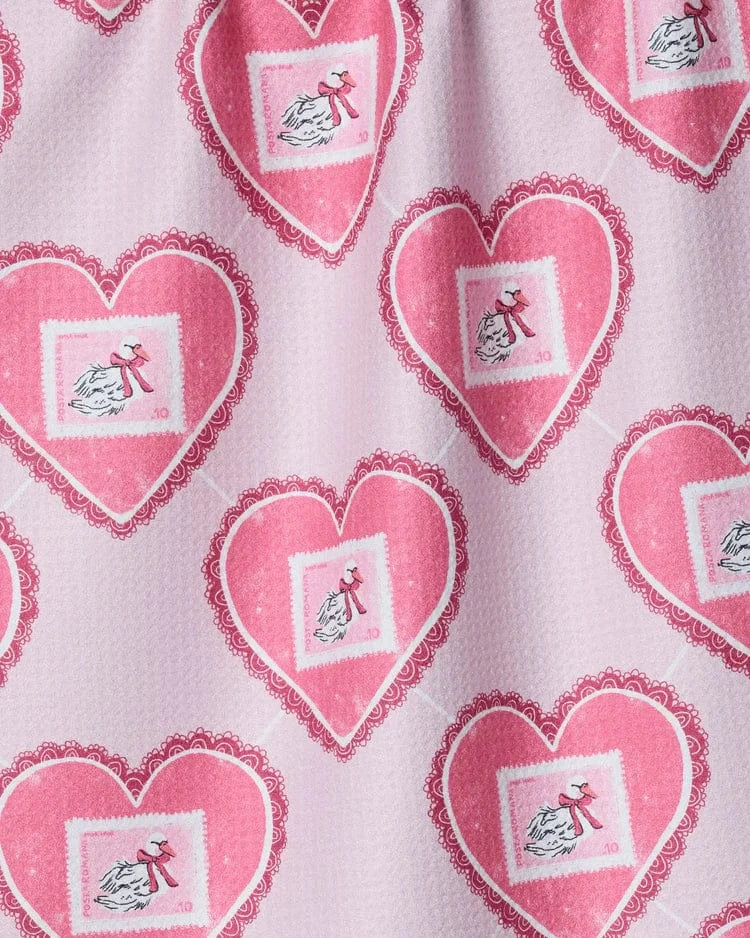 Geometry Holiday Swan Argyle Tea Towel