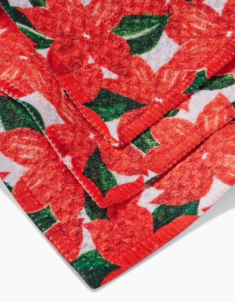Geometry Holiday Winter Flora Dishcloth Set