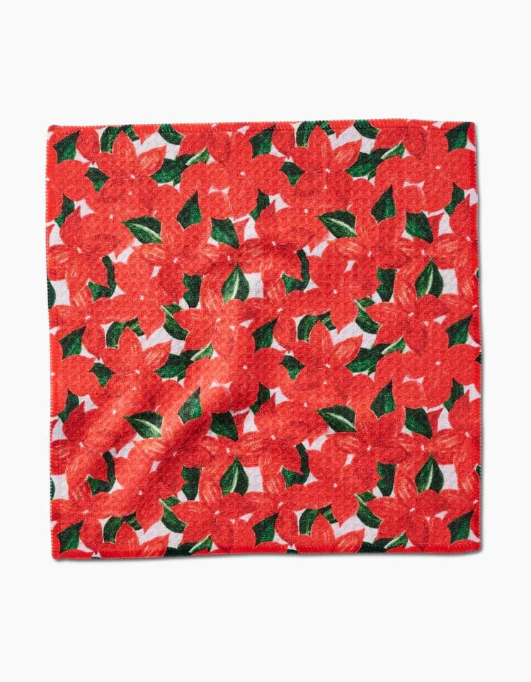 Geometry Holiday Winter Flora Dishcloth Set